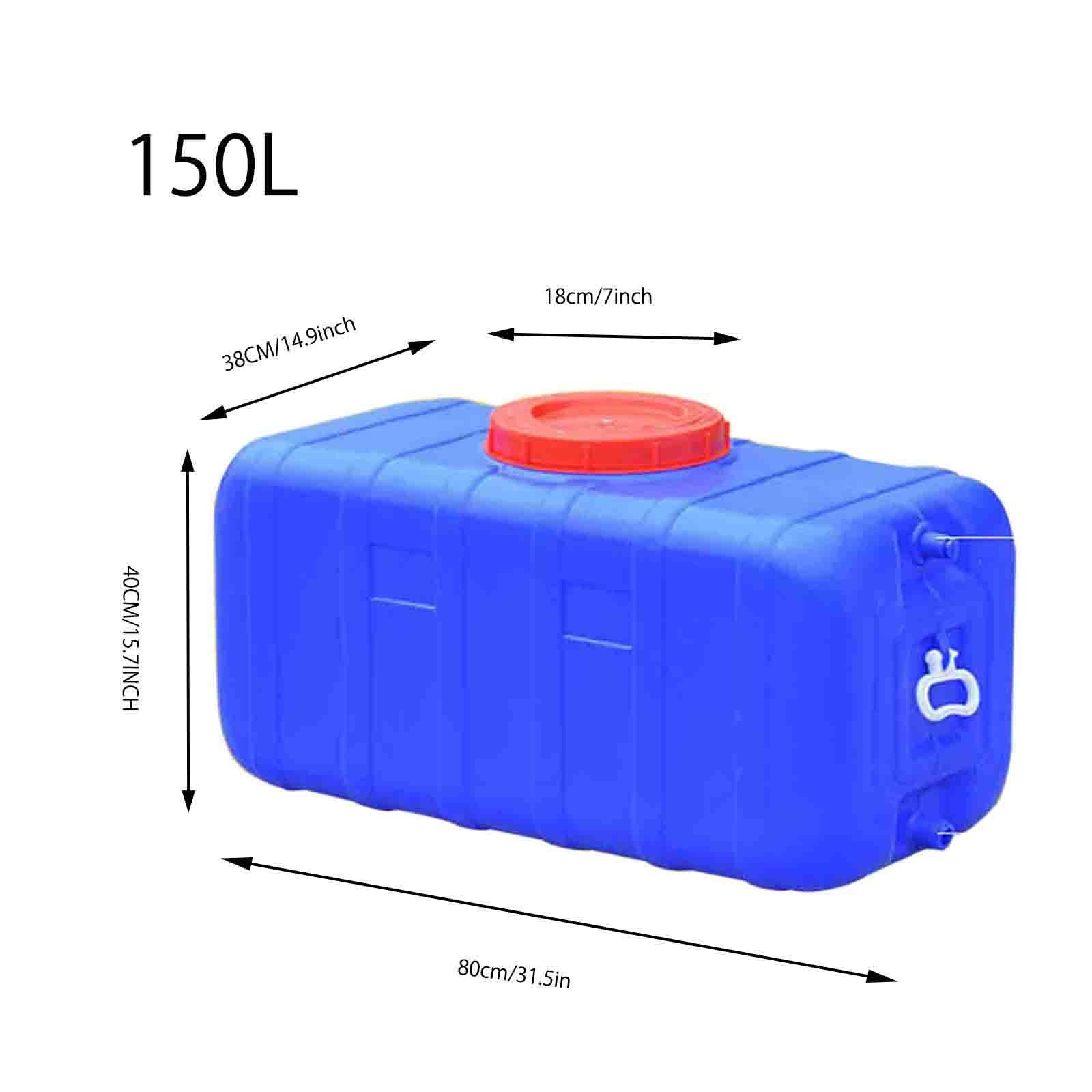 Amazon.co.jp: 水タンク 青い水貯蔵容器、蛇口付き、プラスチック製